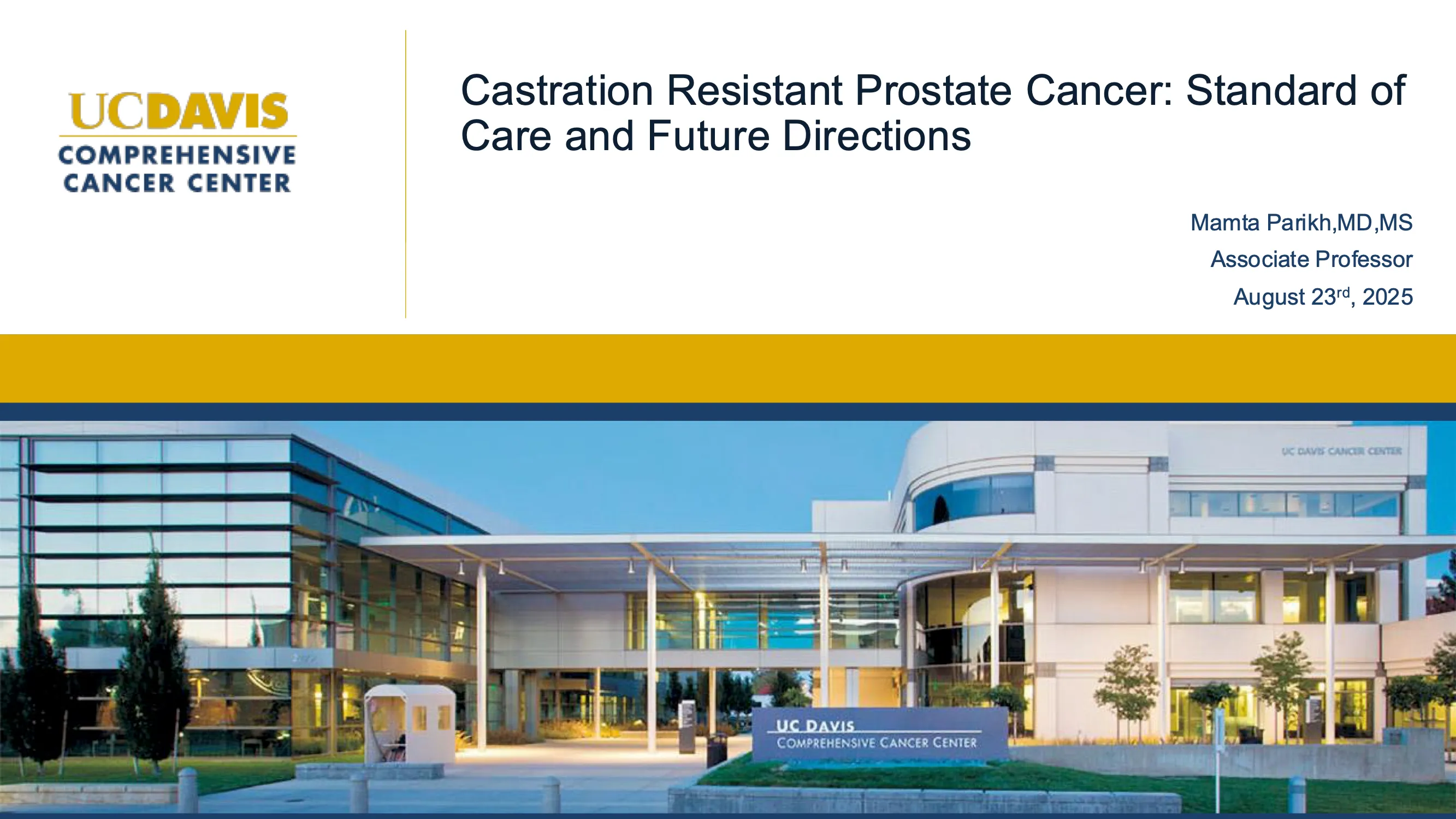 Courses | 2025 CCC | Castration Resistant Prostate Cancer: Standard of ...