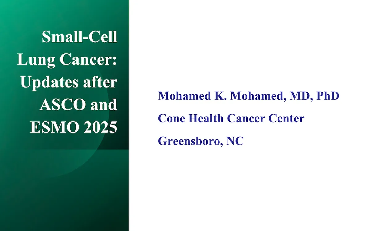 Courses | 2026 Updates in Cancer Therapies | Small-Cell Lung Cancer ...