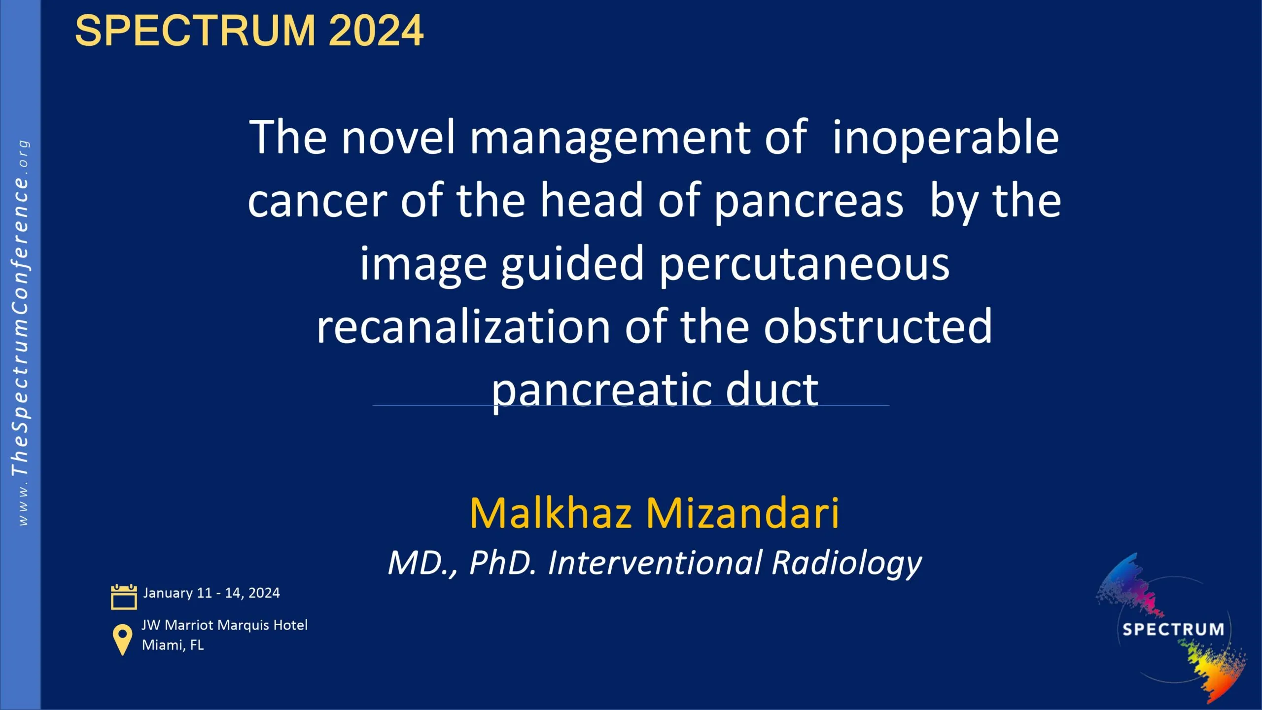 Courses | 2024 SPECTRUM | The Novel Image Guided Percutaneous ...
